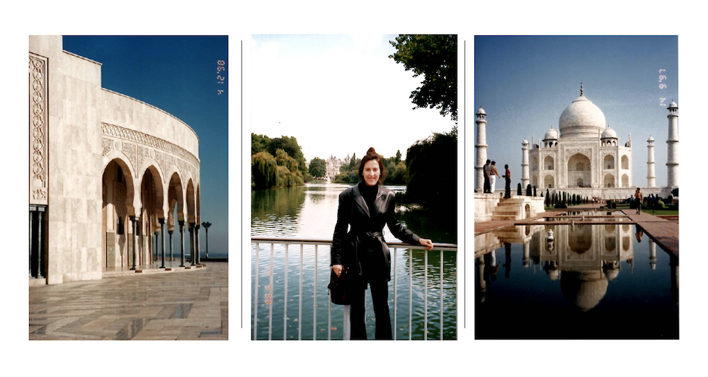 Hassan II Mosque, Casablanca, Melissa in St James Park, London, Taj Mahal India